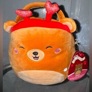 NWT Squishmallows Omar Valentine's Day Treat Pail 8"